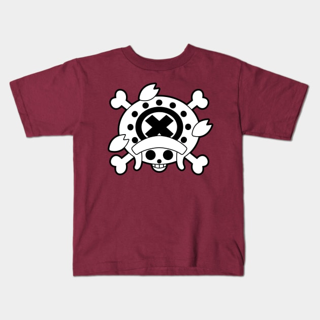 Tony Tony Chopper Jolly Roger 2 Kids T-Shirt by onepiecechibiproject
